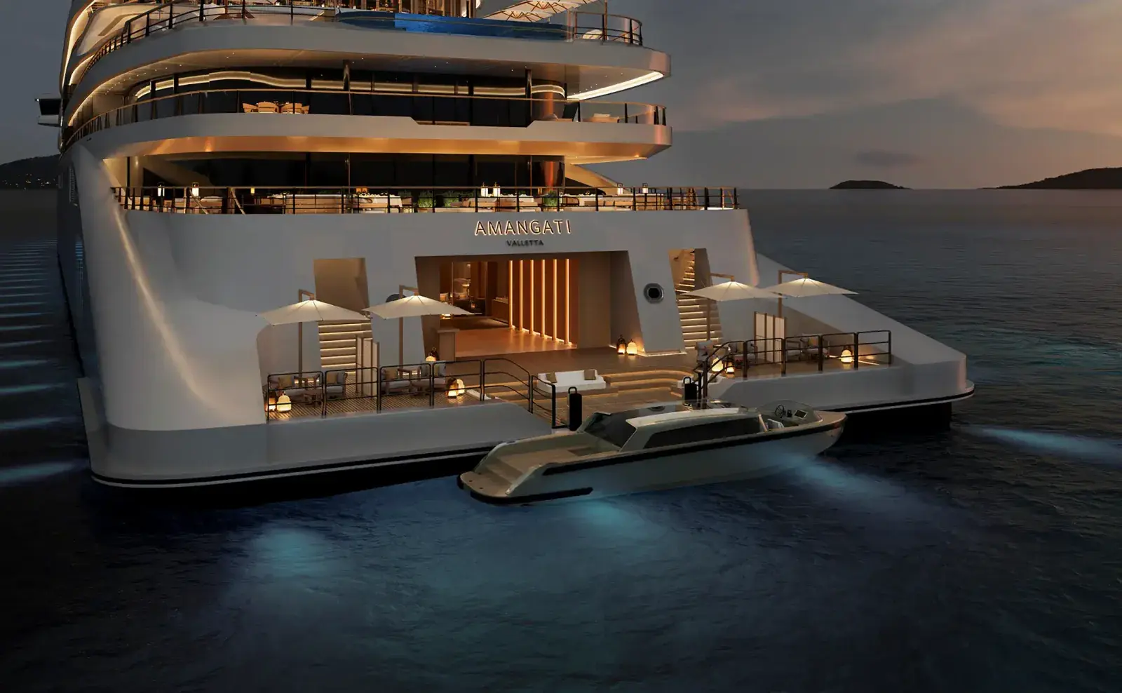 Aman's Amangati yacht marine platform