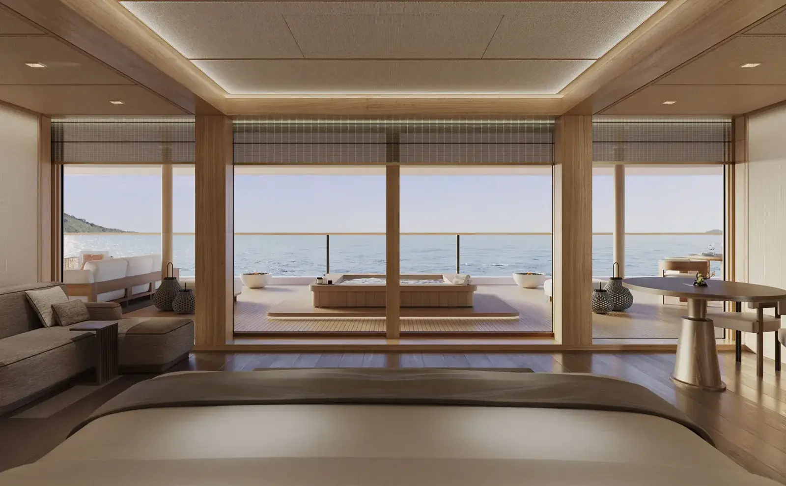 Aman's Amangati yacht suite interior