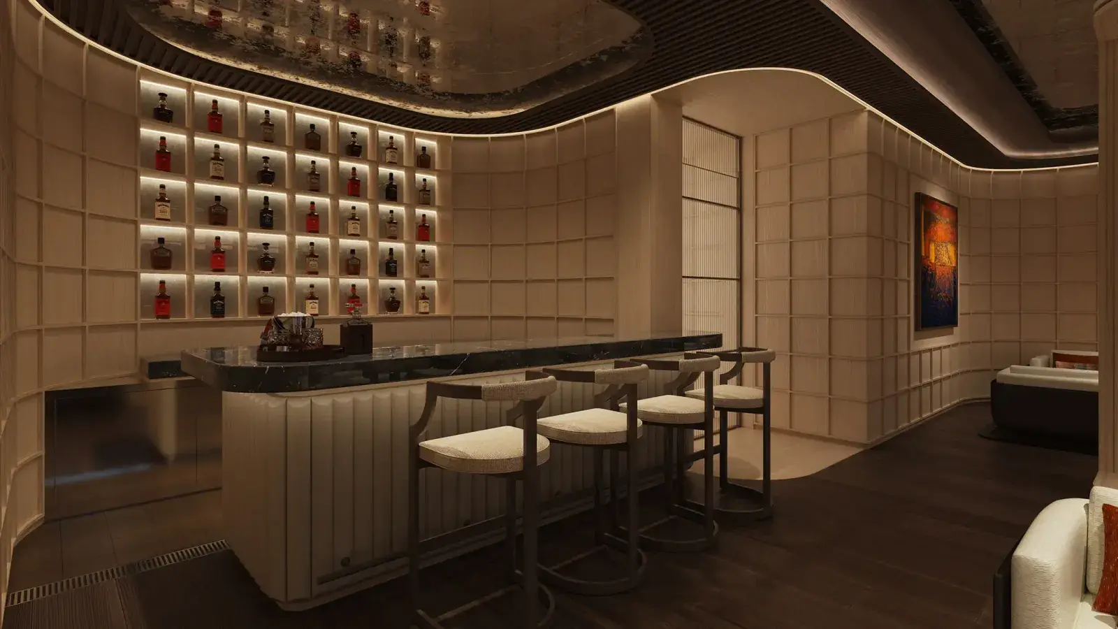 Aman's Amangati yacht cigar lounge bar