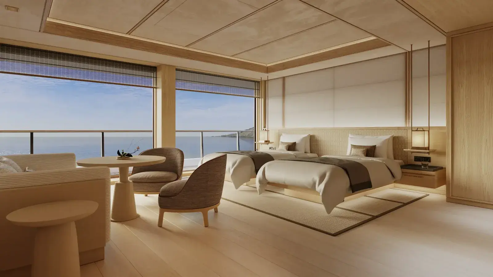 Aman's Amangati yacht suite interior