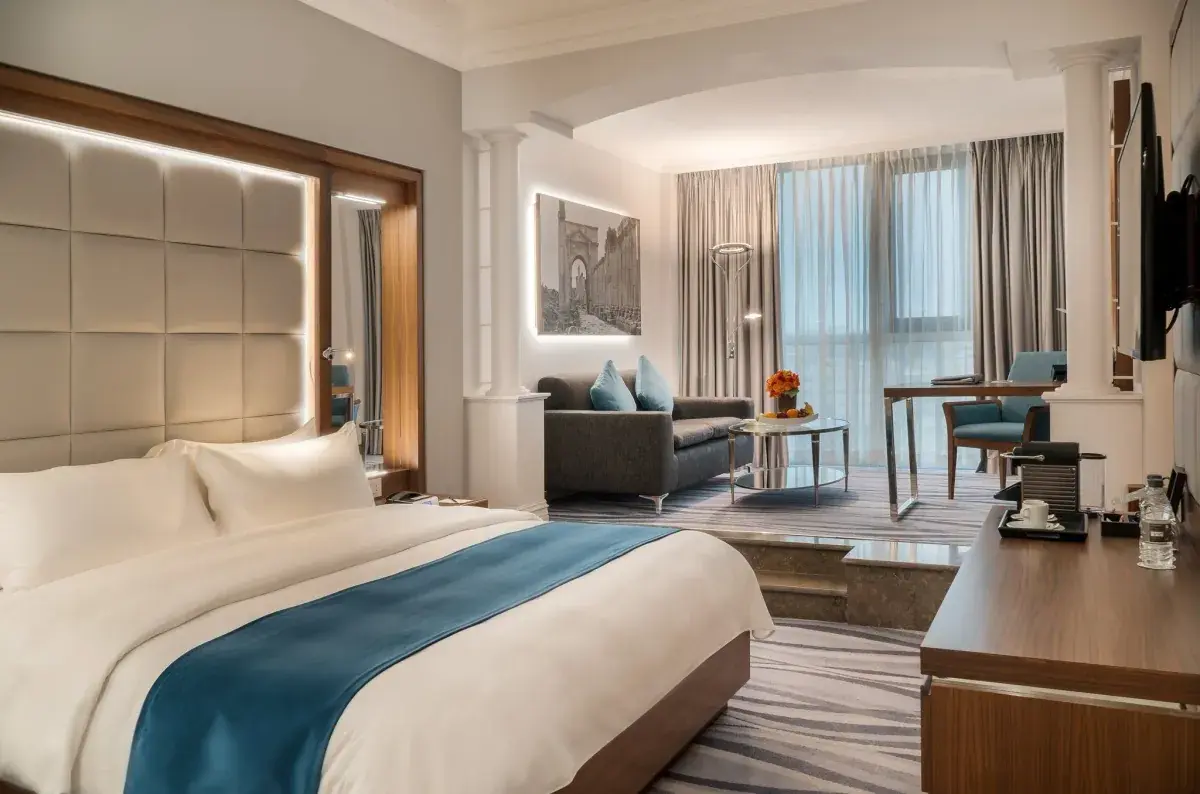 Interior room at the Amman Landmark Hotel in Jordan