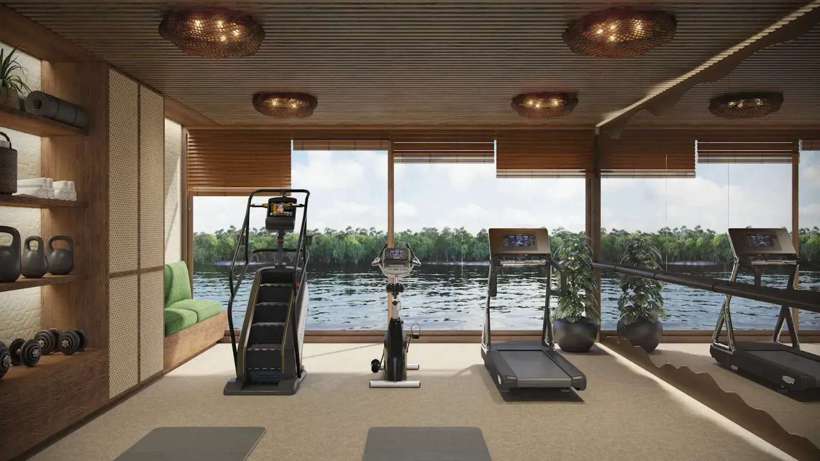 &Beyond Amazon Explorer yacht gym