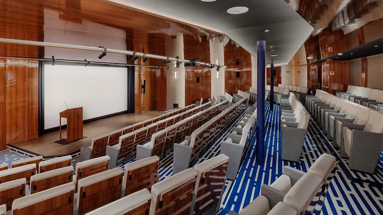 Atlas Ocean Voyages World Navigator cruise ship auditorium