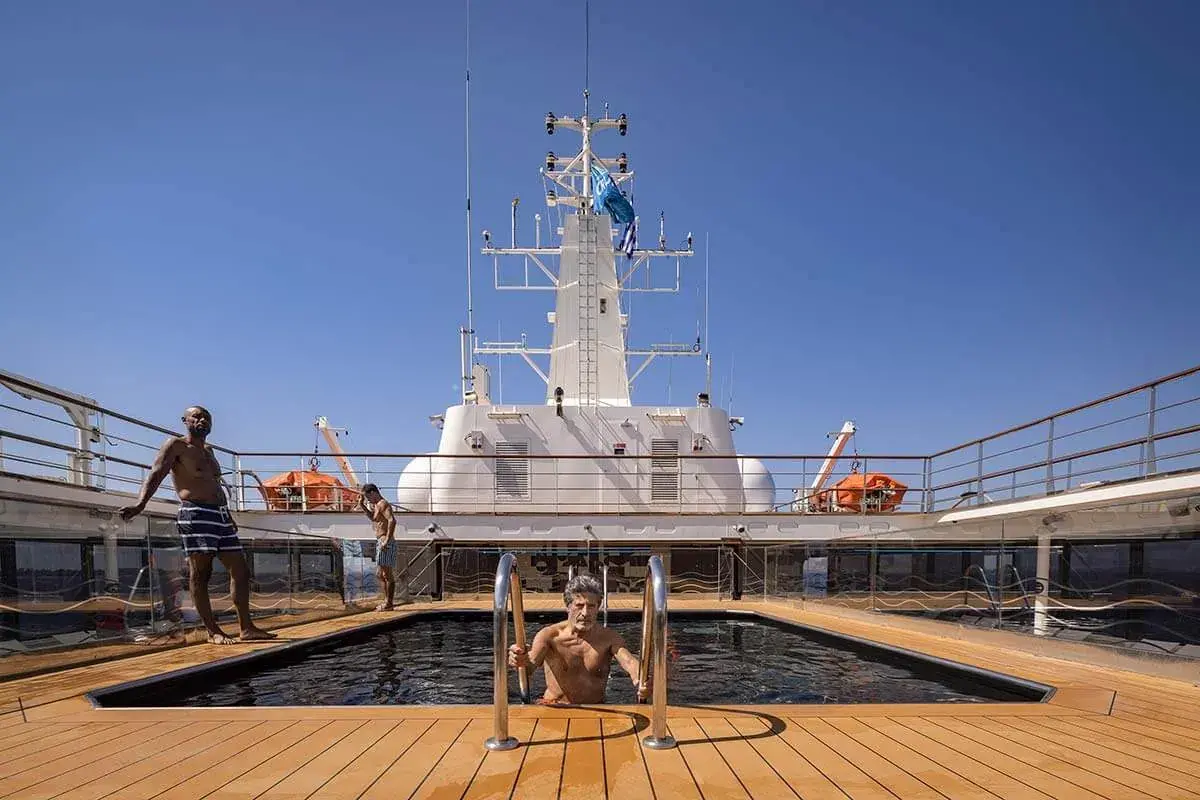 Atlas Ocean Voyages World Navigator cruise ship pool deck