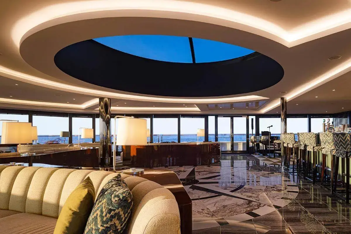 Atlas Ocean Voyages World Navigator cruise ship dome lounge