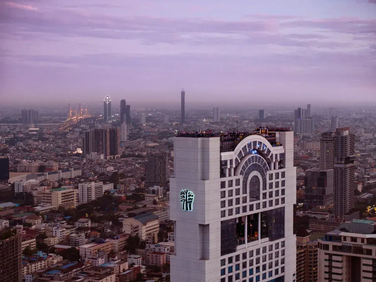 Skyline view of the Banyan Tree Bangkok