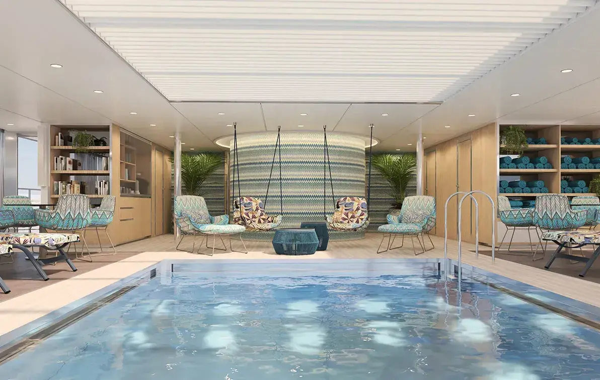 The Emerald Astra European river cruise ship pool