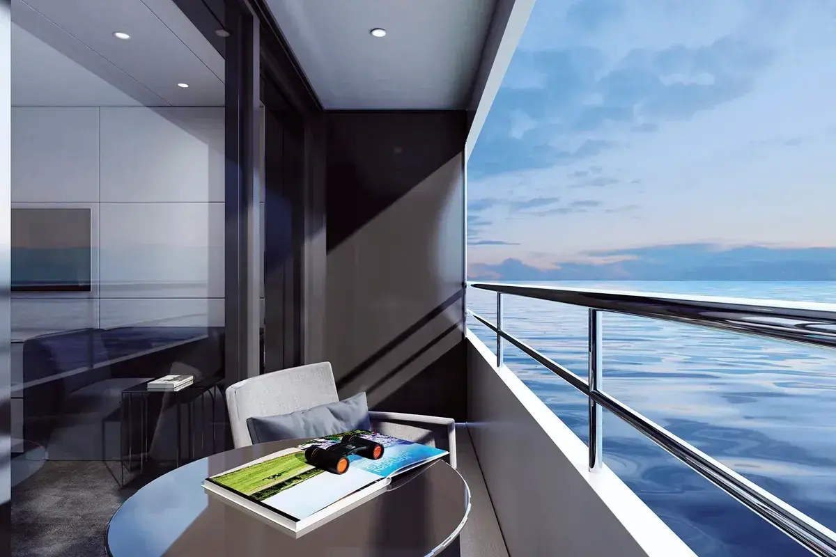 Emerald Azzurra yacht suite balcony