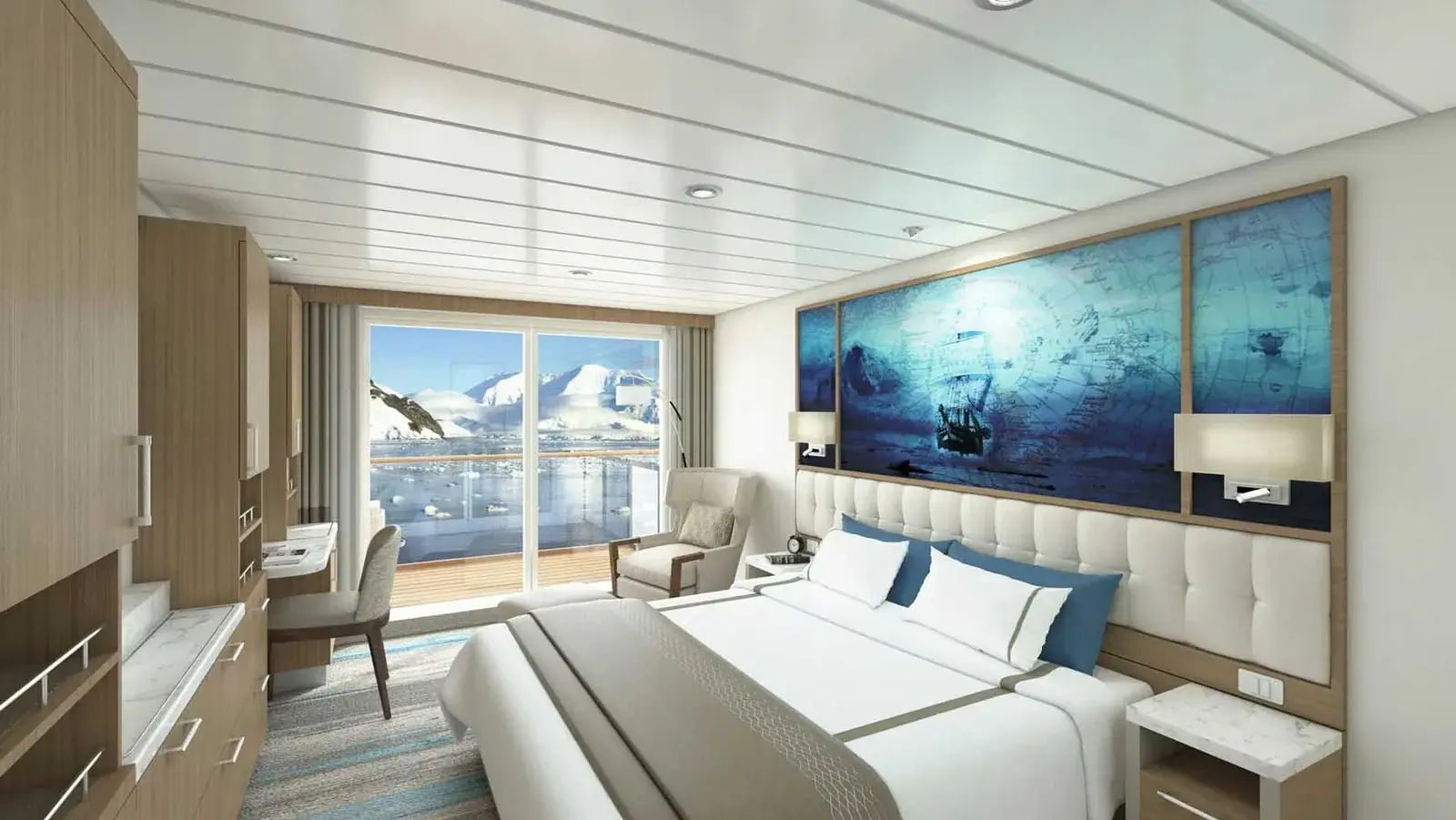 Greg Mortimer cabin interior stateroom