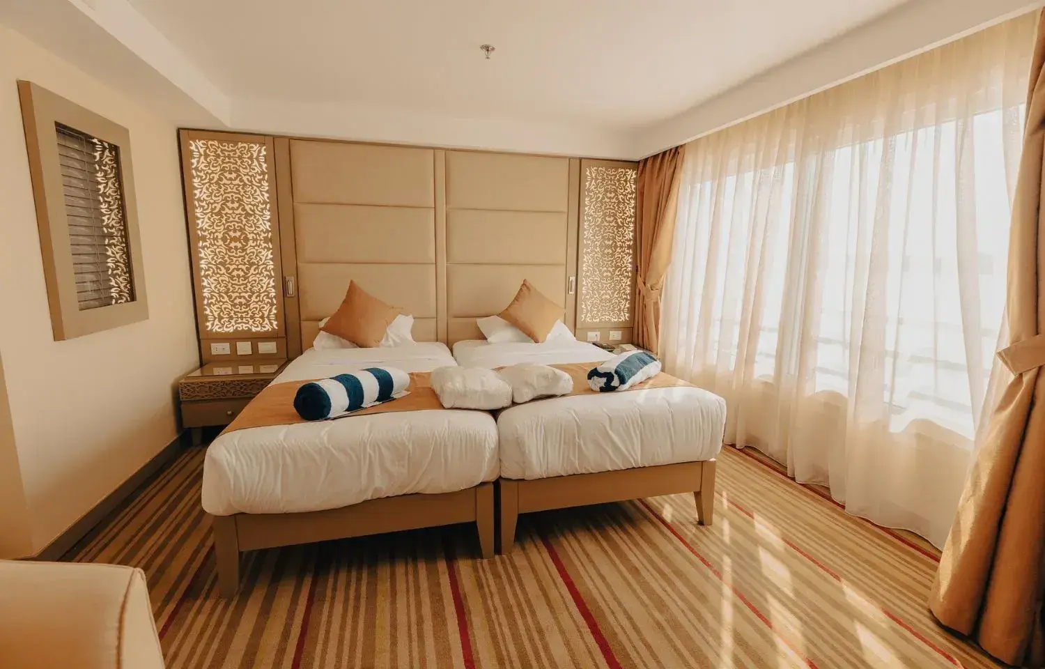 H.S. Nebu Nile River cruise ship stateroom
