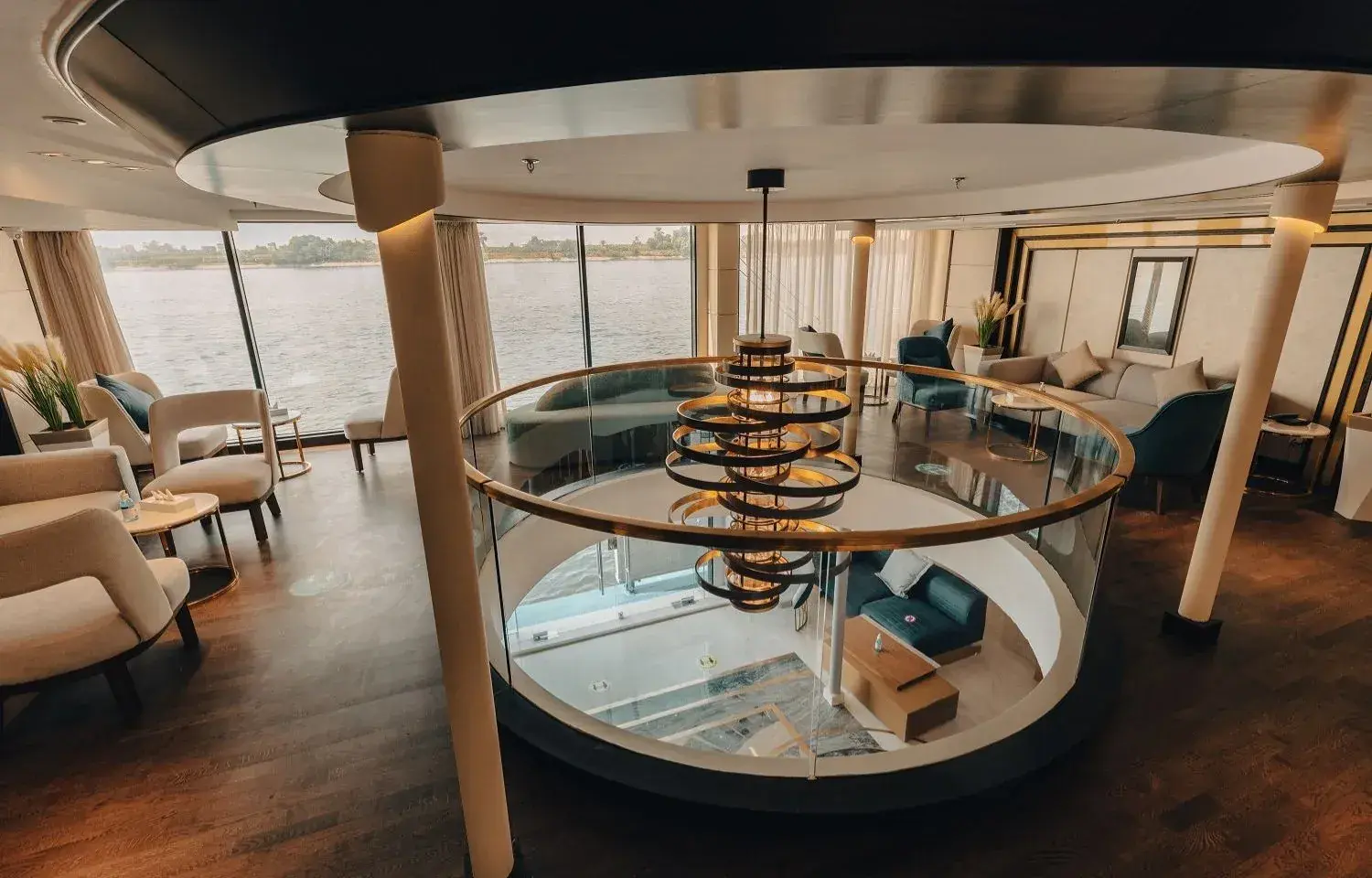 H.S. Nebu Nile River cruise ship lobby