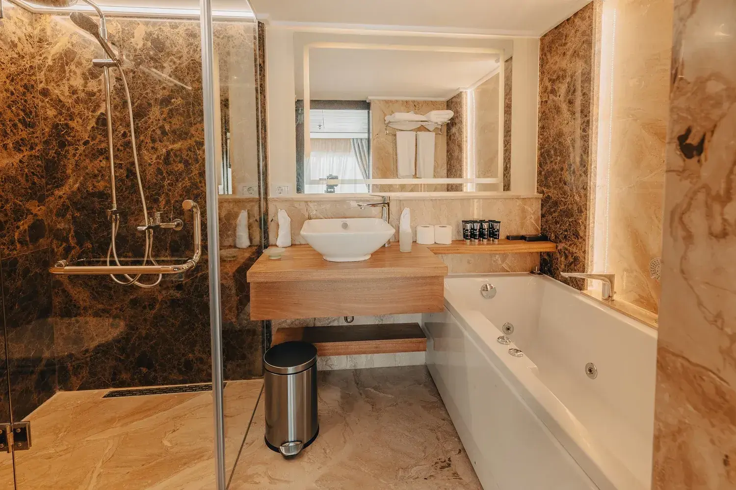 H.S. Nebu Nile River cruise ship stateroom bathroom