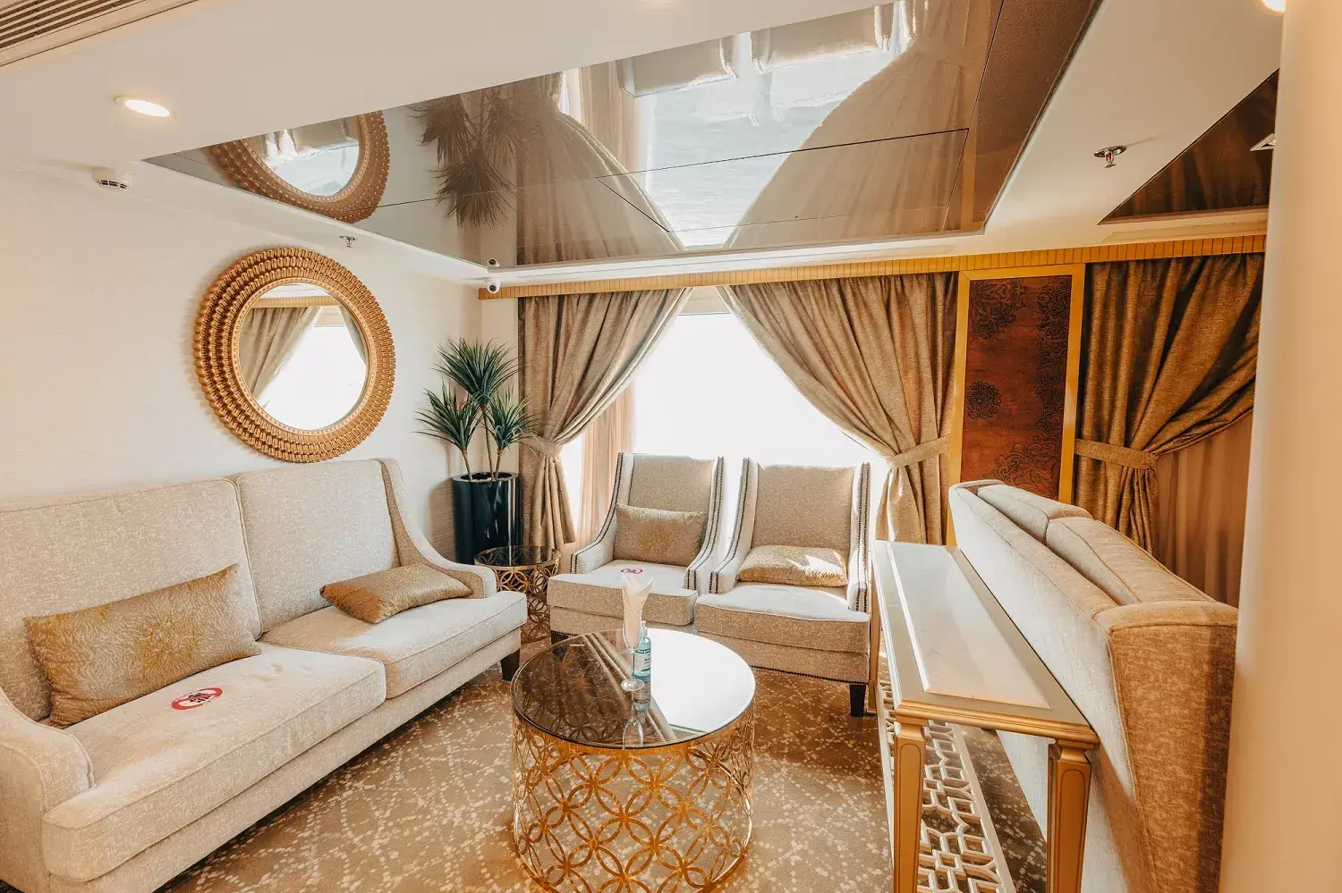 H.S. Nebu Nile River cruise ship sitting area