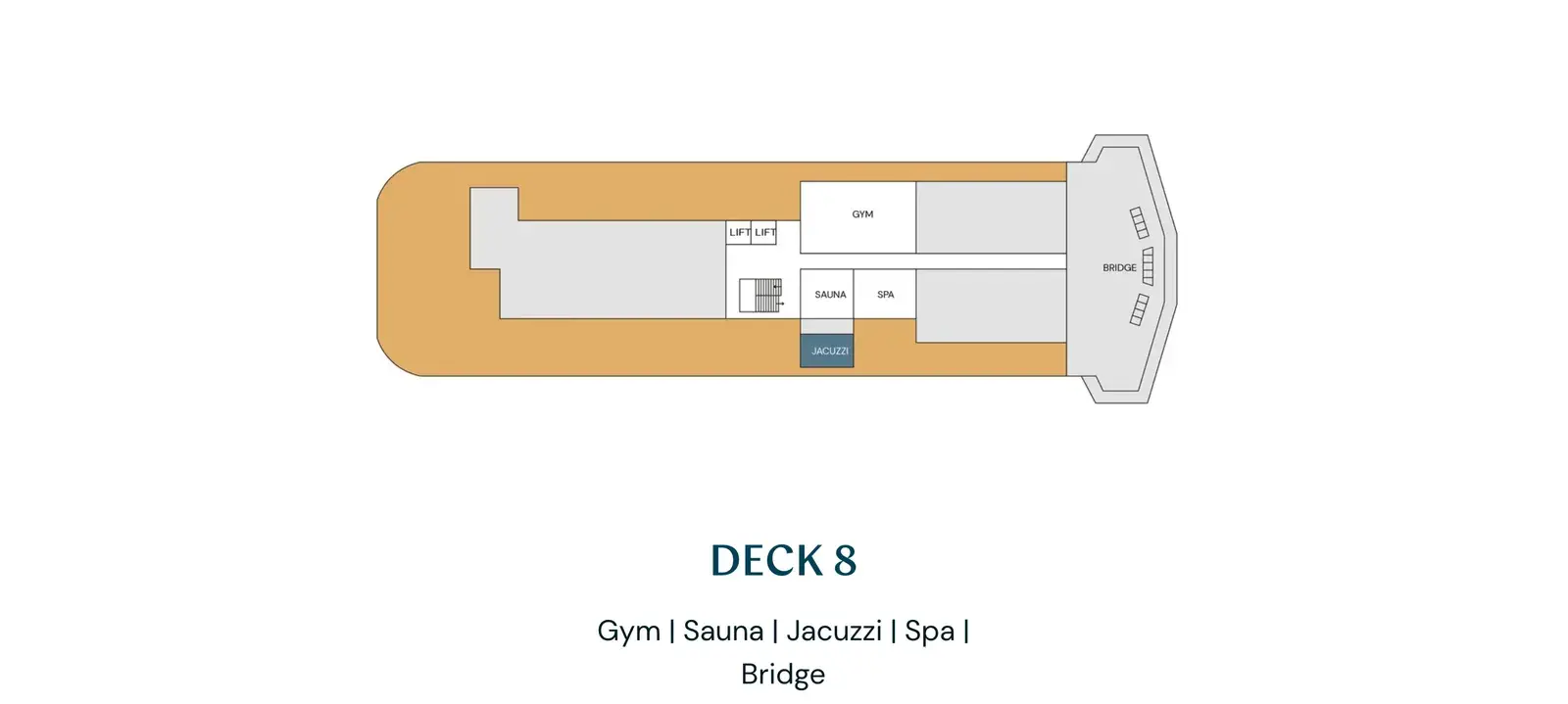 Swan Hellenic HS Minvera deck 8 map