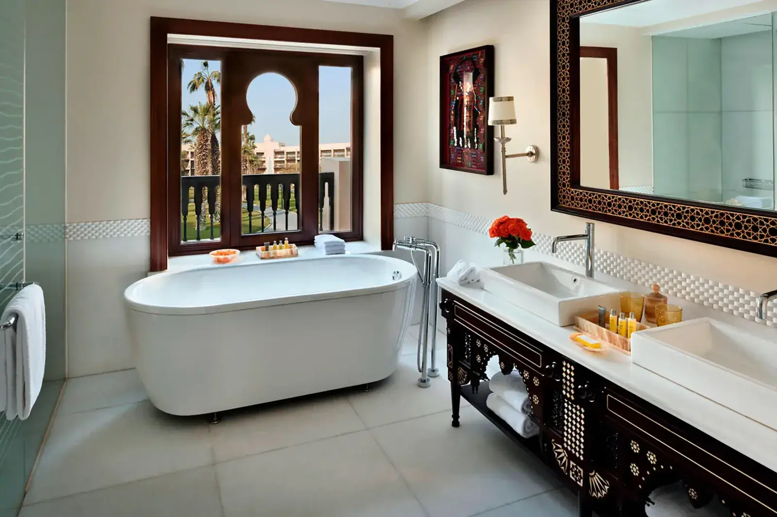 Bathroom at the Marriott Mena House Cairo