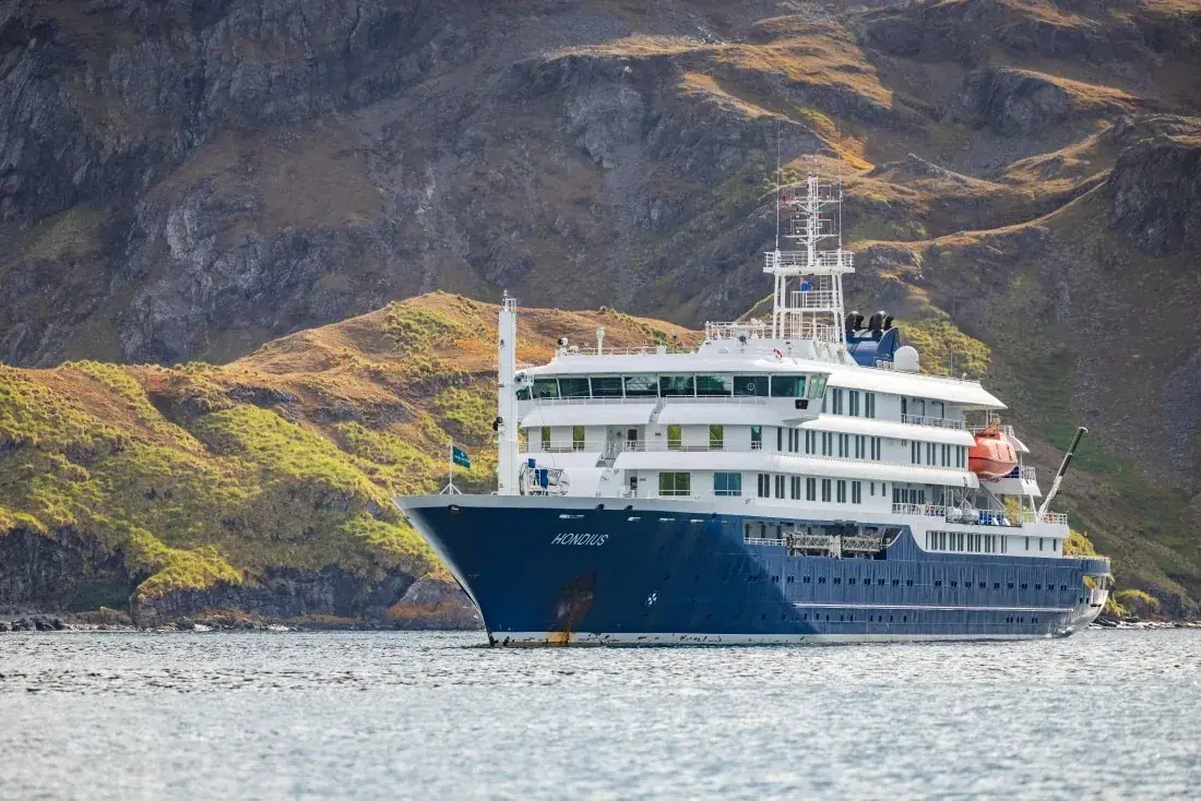 MV Hondius exterior at sea