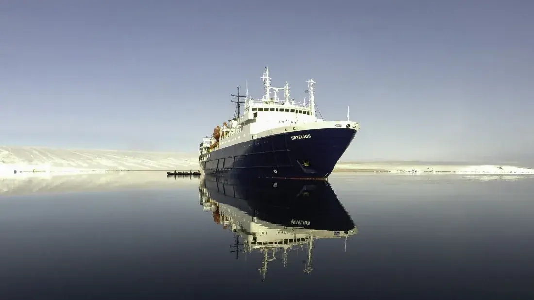 MV Ortelius exterior at sea