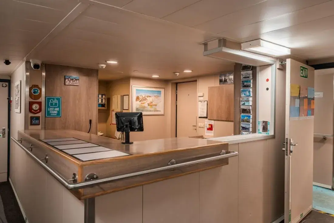 Reception aboard MV Plancius