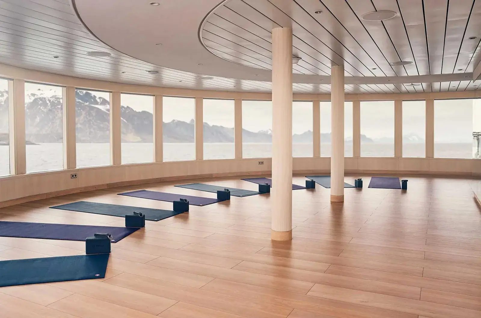 National Geographic Endurance yoga studio and wellness space