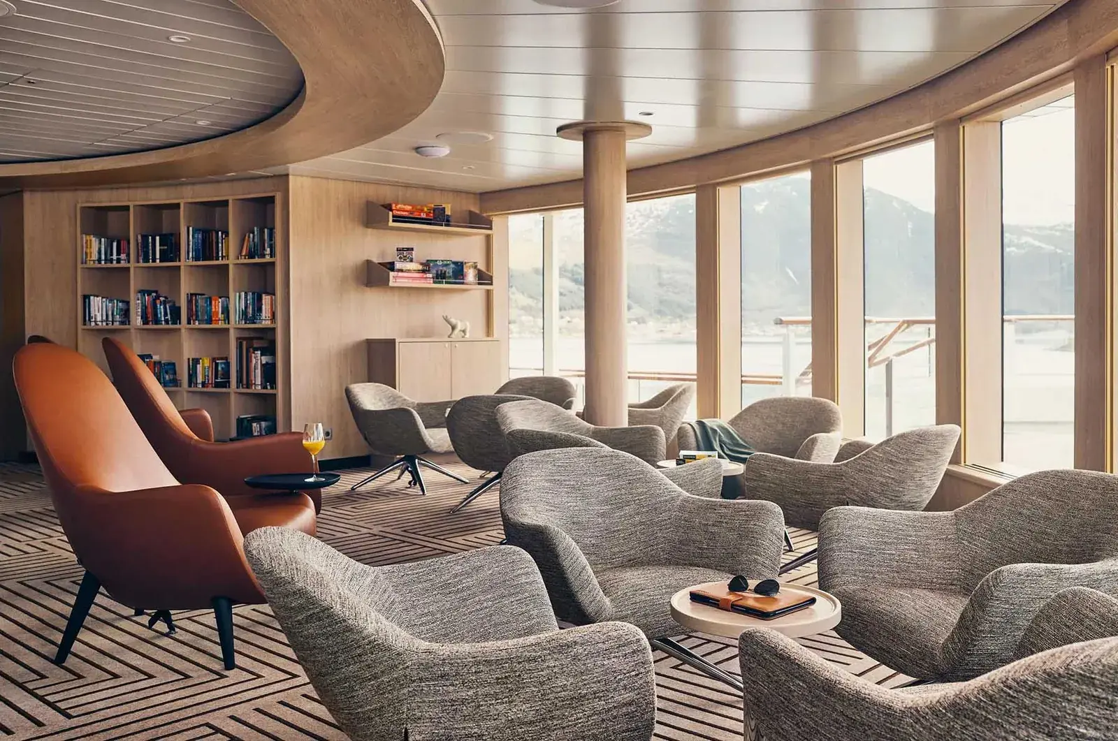 National Geographic Endurance observation deck and library