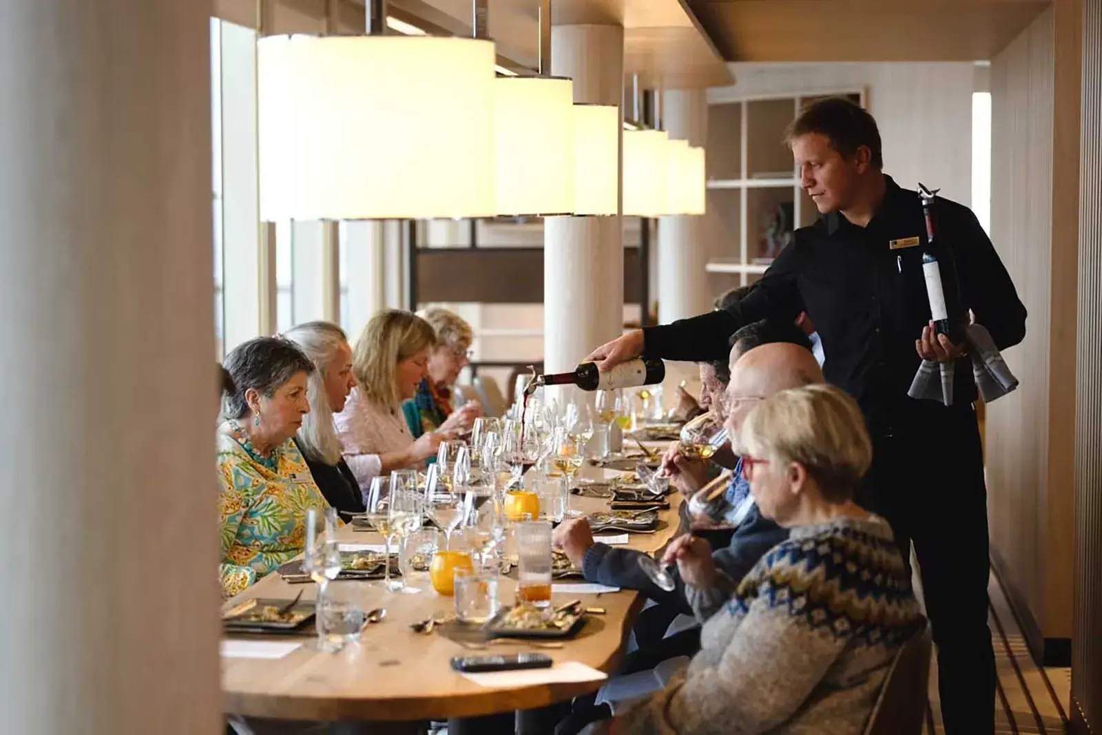 National Geographic Endurance main dining room interior