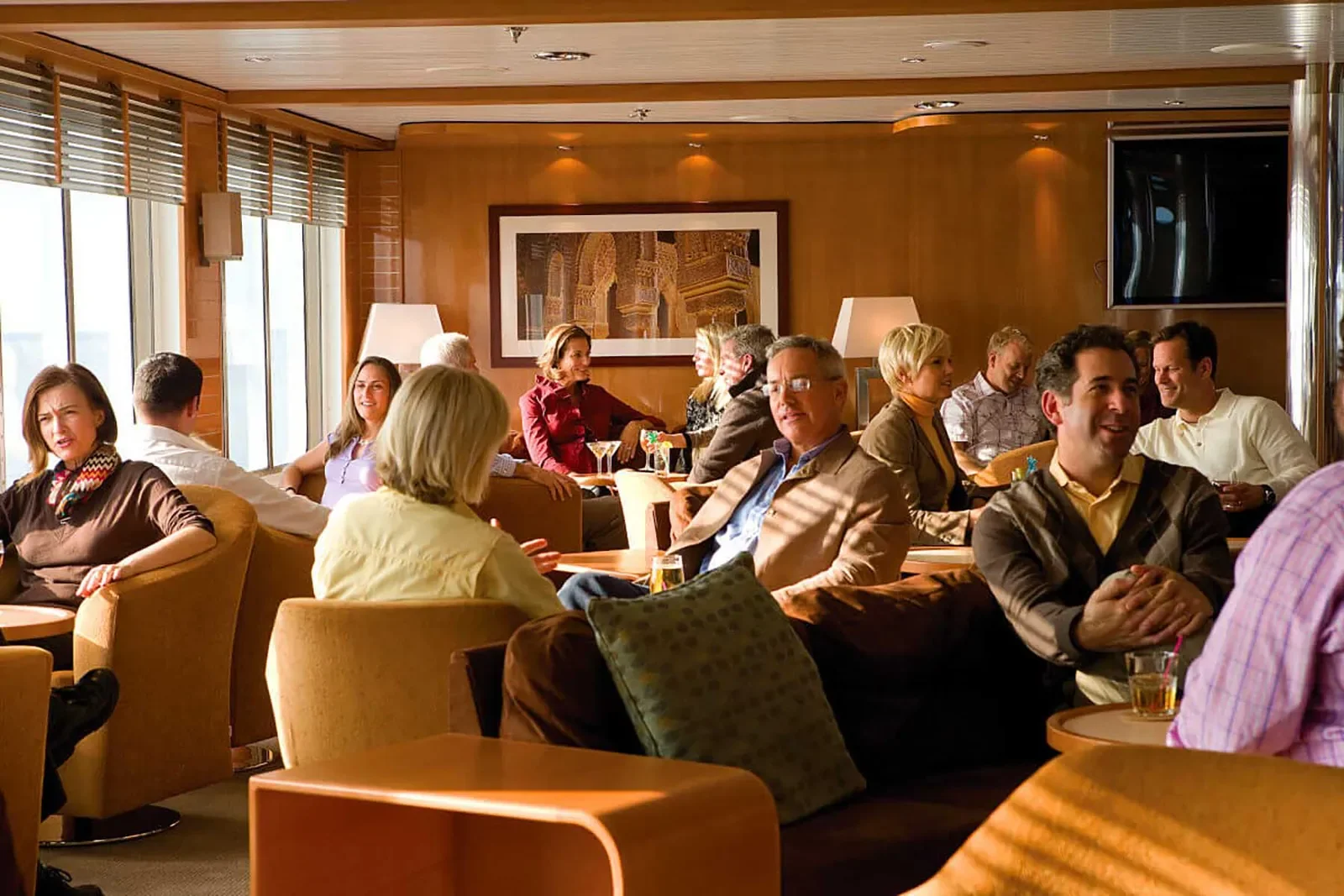 National Geographic Explorer main lounge and social space