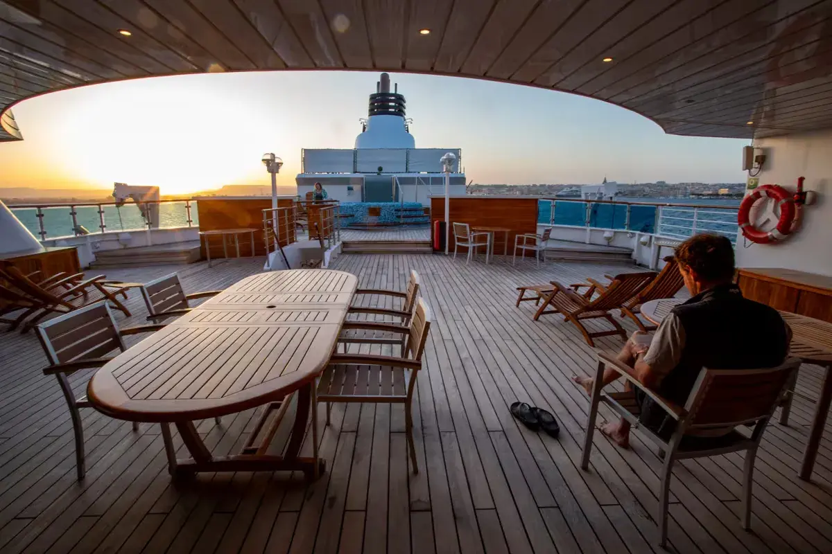 National Geographic Orion outdoor sun deck