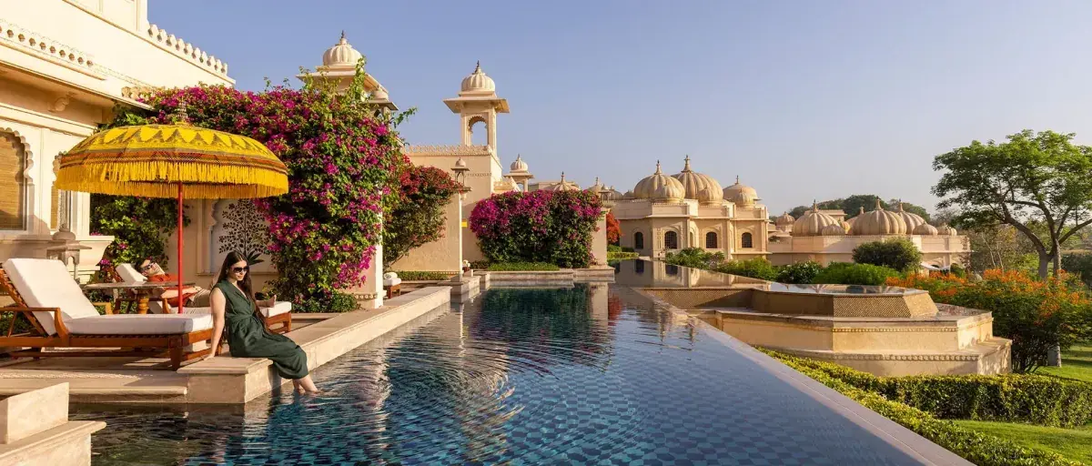 The Oberoi Udaivilas, Udaipur pool area