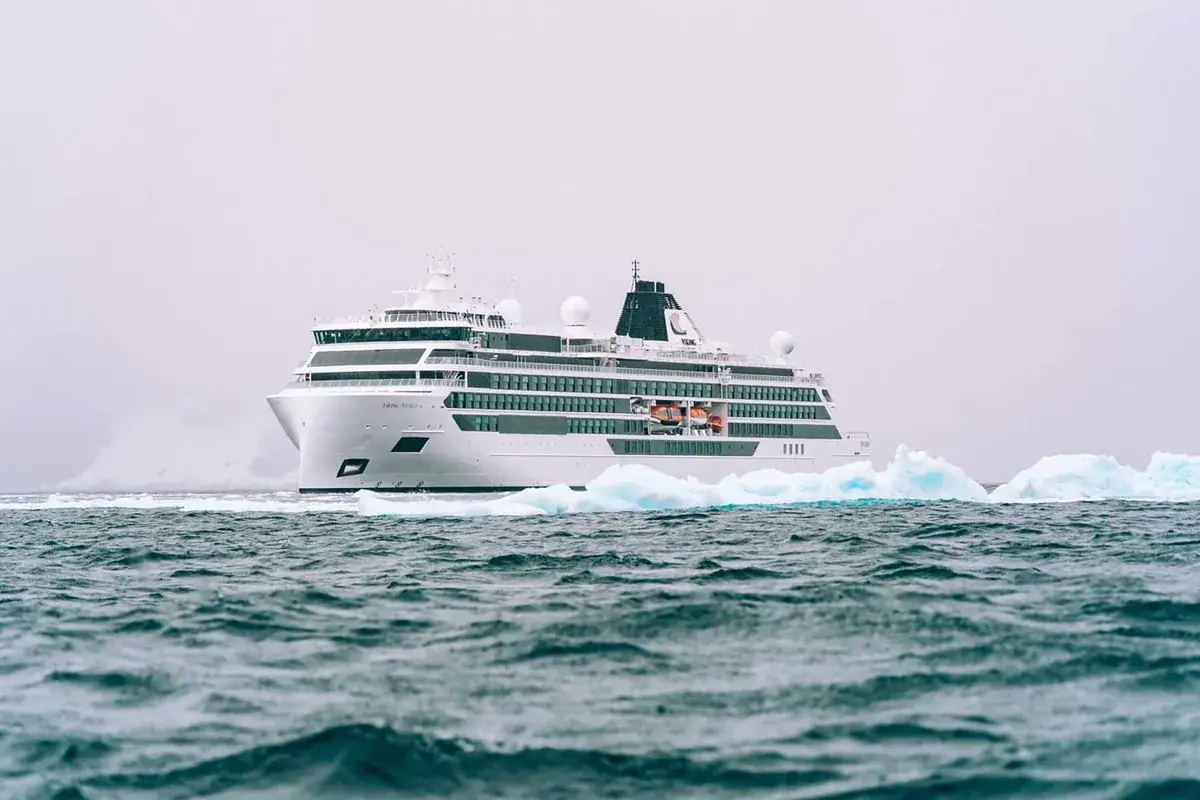 Viking Polaris expedition ship exterior in polar waters