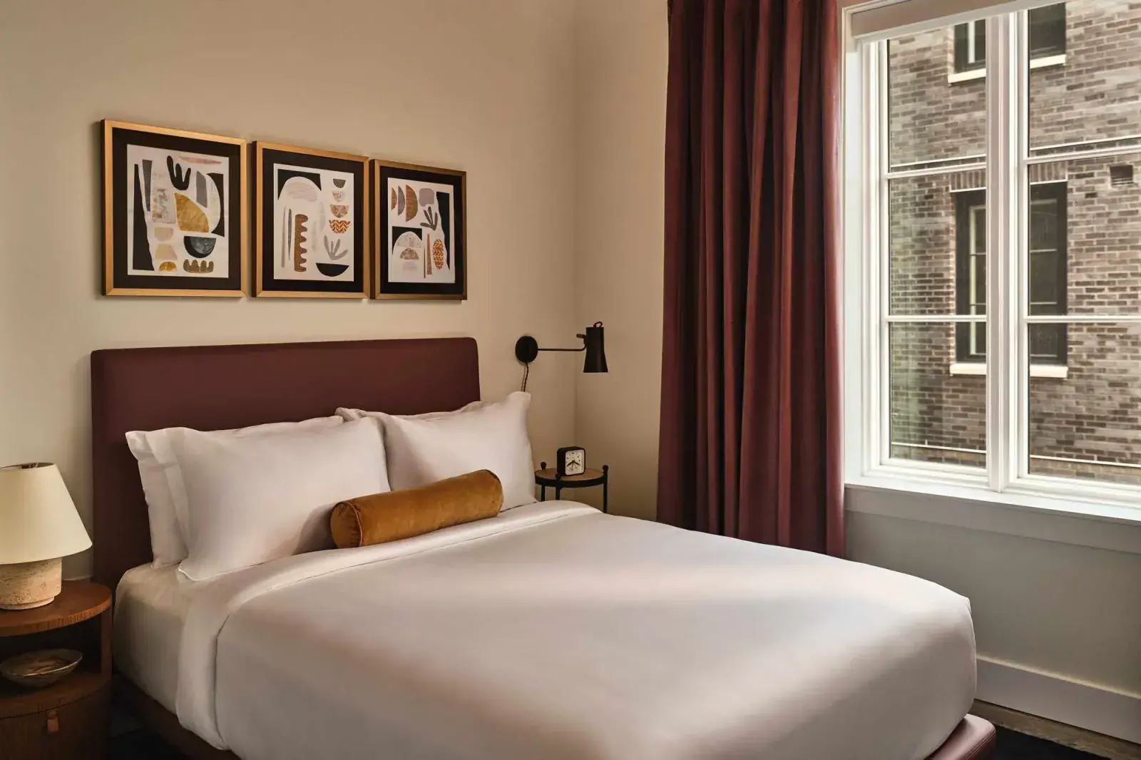A bedroom in an Onvia Marriott apartment