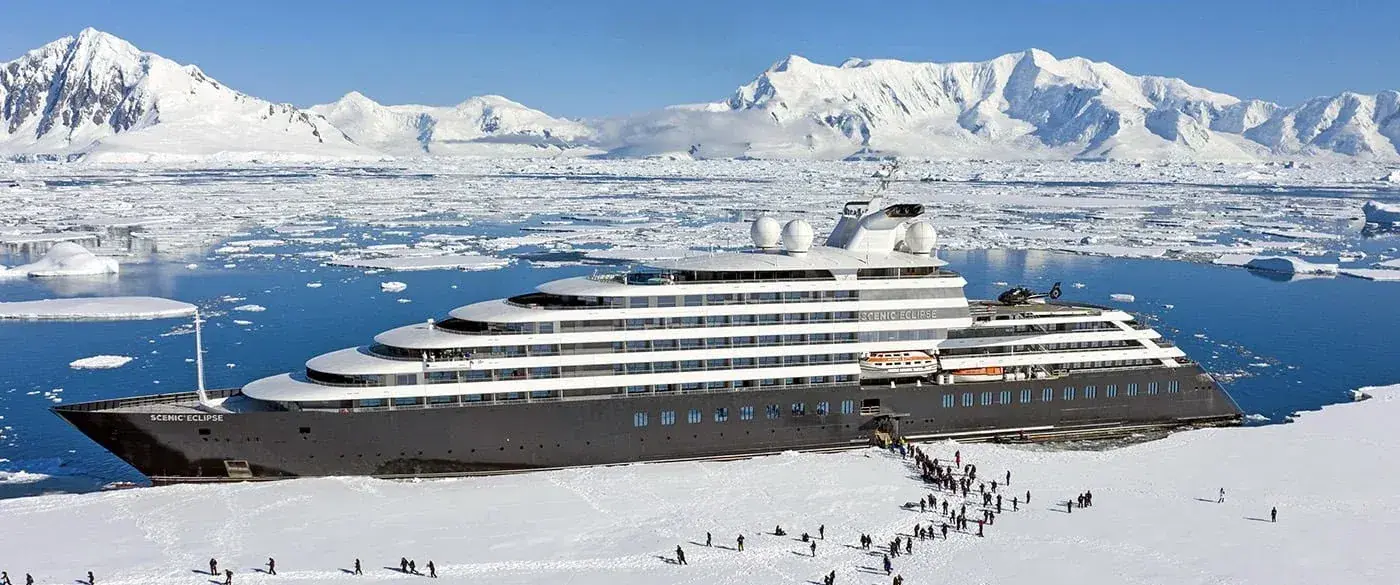 The Scenic Eclipse superyacht is one of the myriad Antarctic experiences focused on luxury