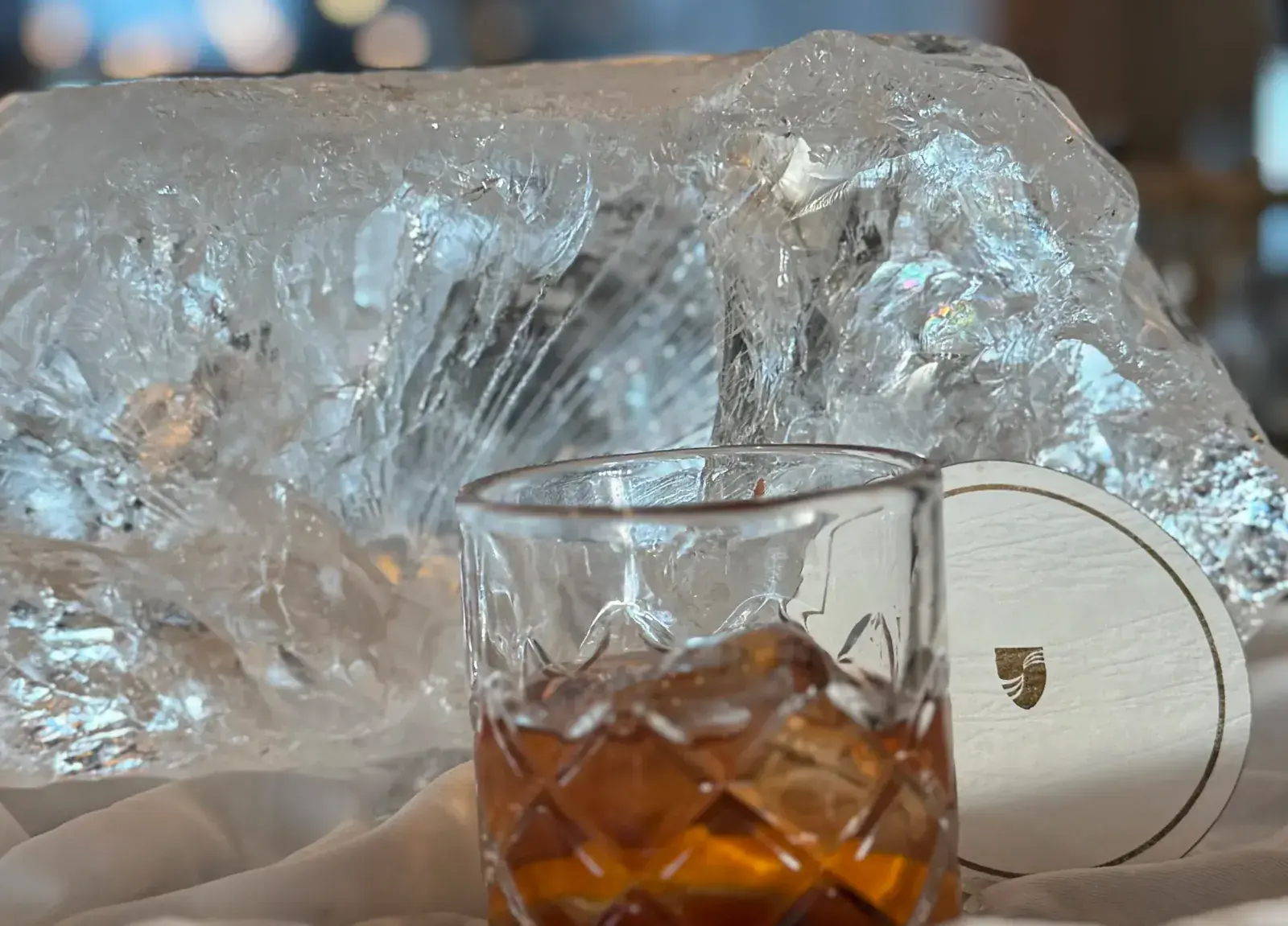 A "1000-year-old" cocktail made from glacier ice