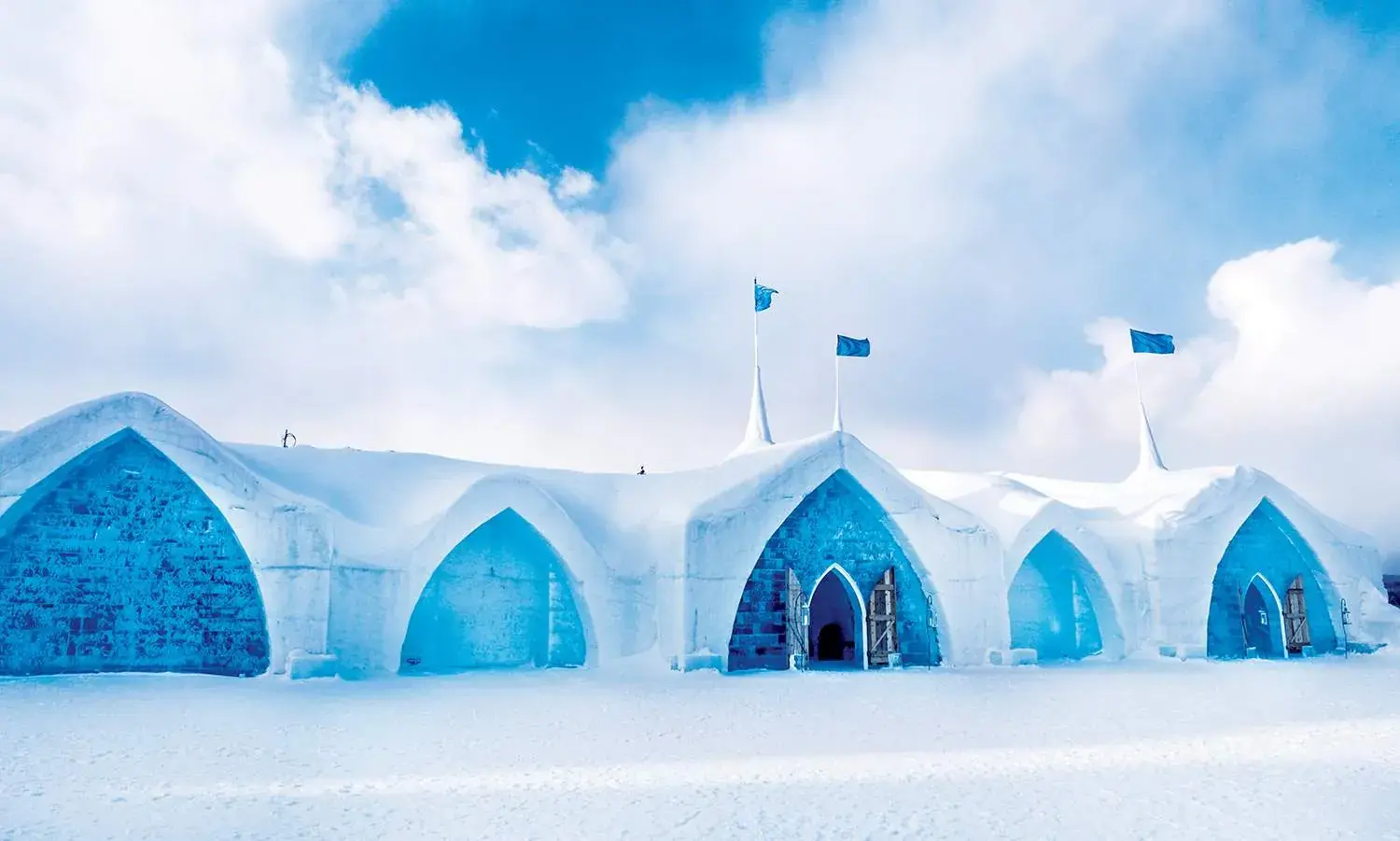 Exterior of Hôtel de Glace
