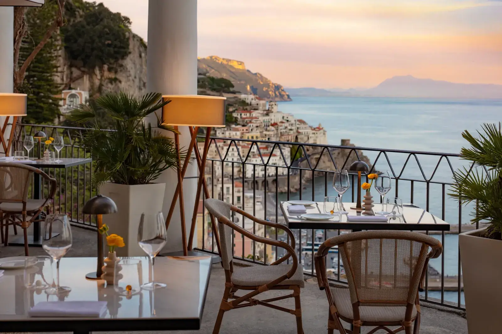 View from an Anantara resort balcony in Amalfi