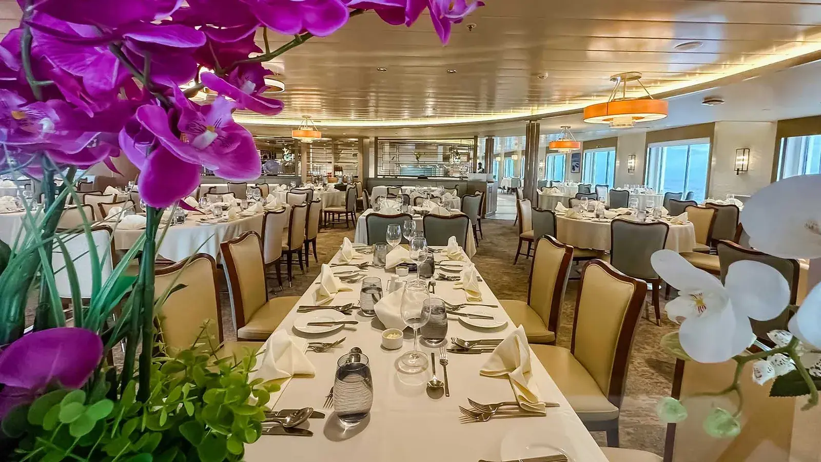 Aurora Expeditions cruise ship restaurant