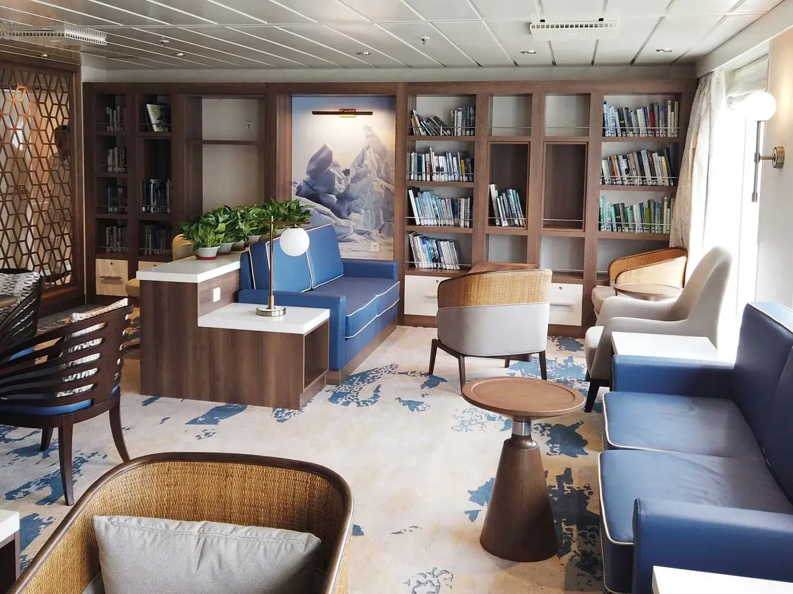Aurora Expeditions cruise ship library