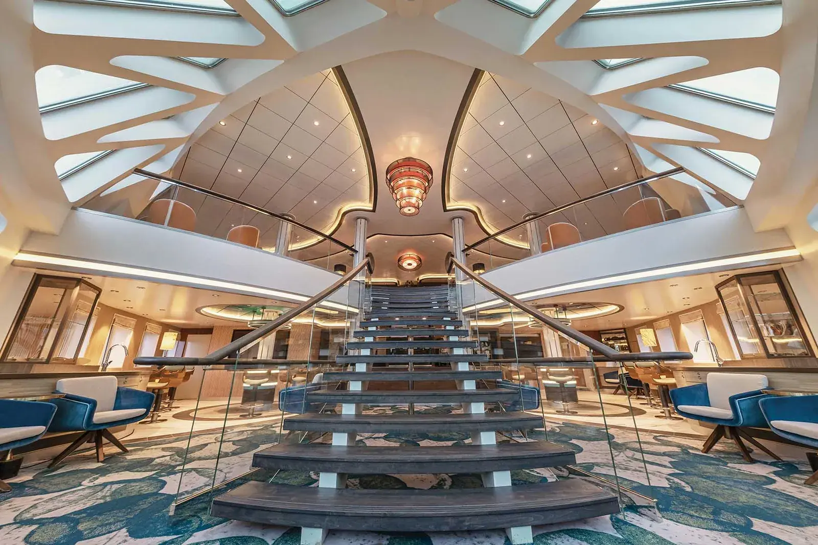 Aurora Expeditions cruise ship lobby