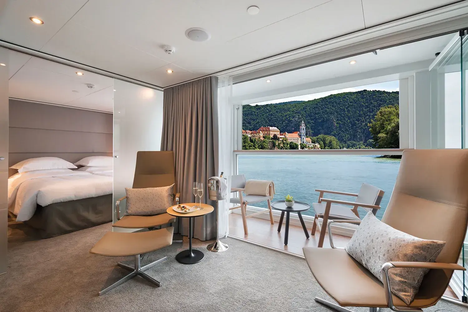 An Emerald river cruise ship suite interior