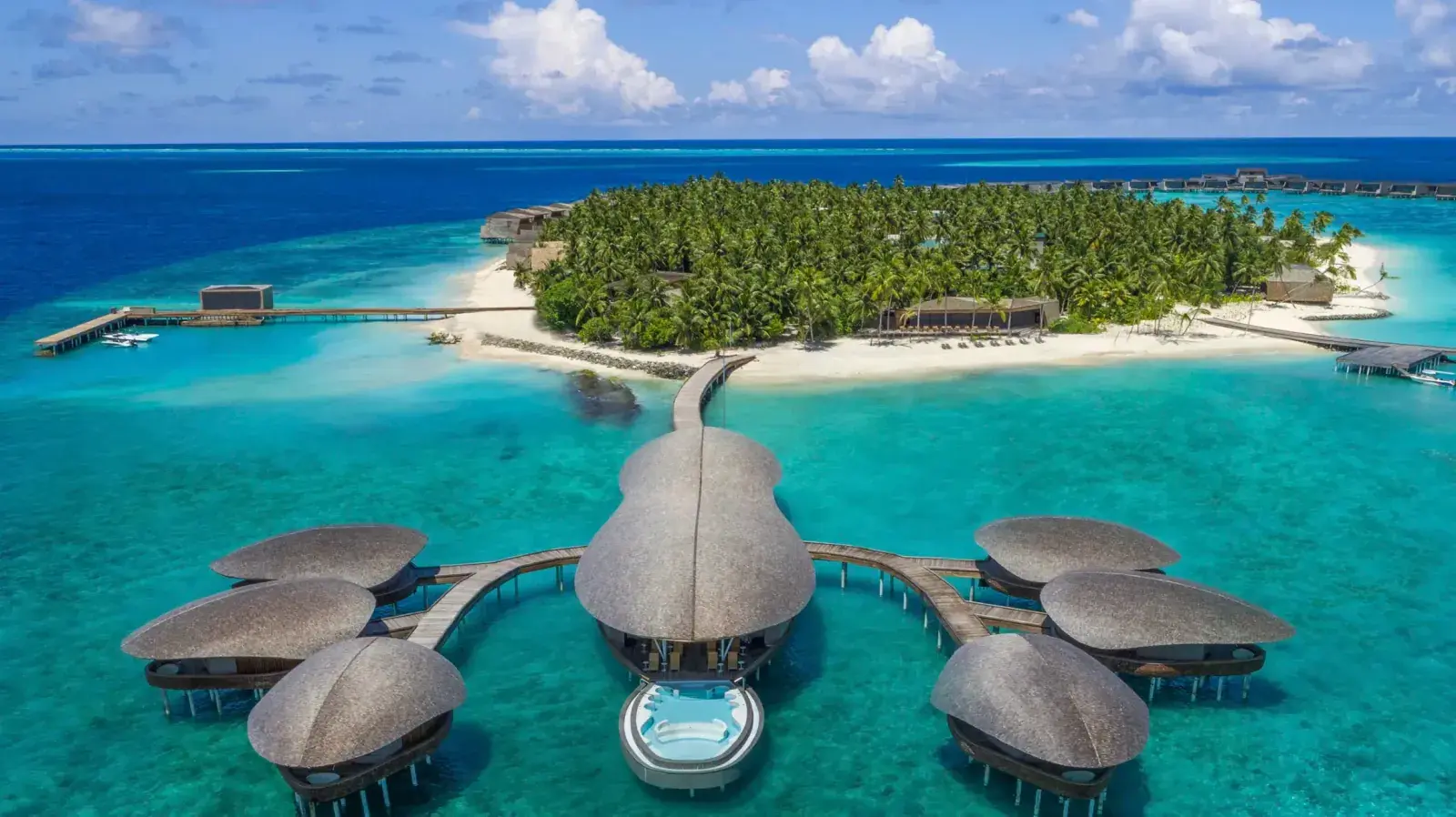 Aerial of St. Regis Maldives