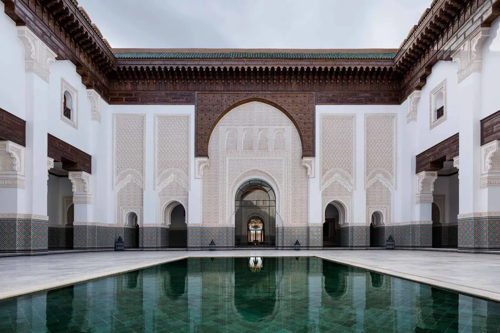 An Oberoi resort pool area