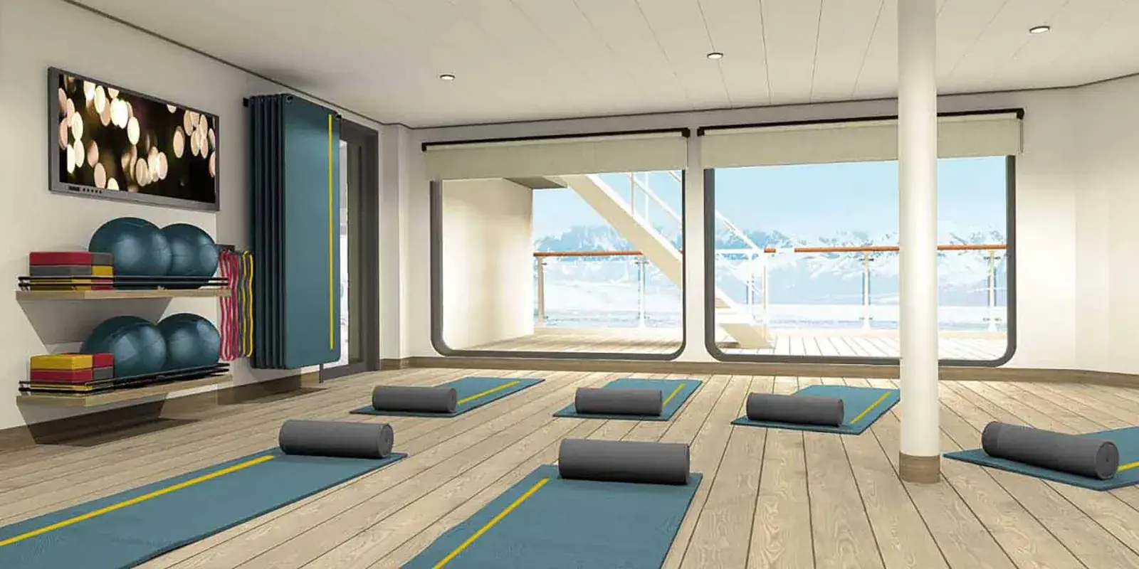 Quark Expeditions Ultramarine expedition cruise ship fitness area