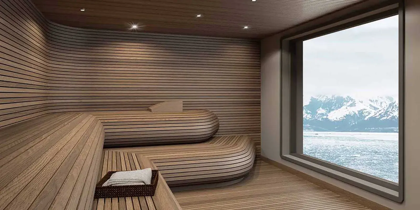 Quark Expeditions Ultramarine expedition cruise ship sauna