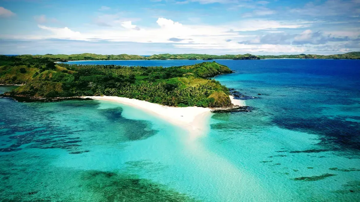 Fiji islands aerial