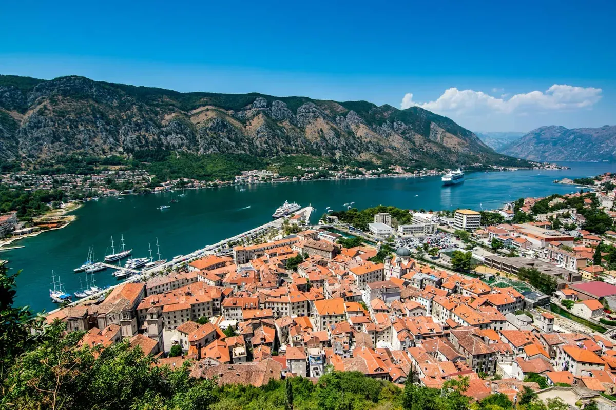 Bay view of Montenegro