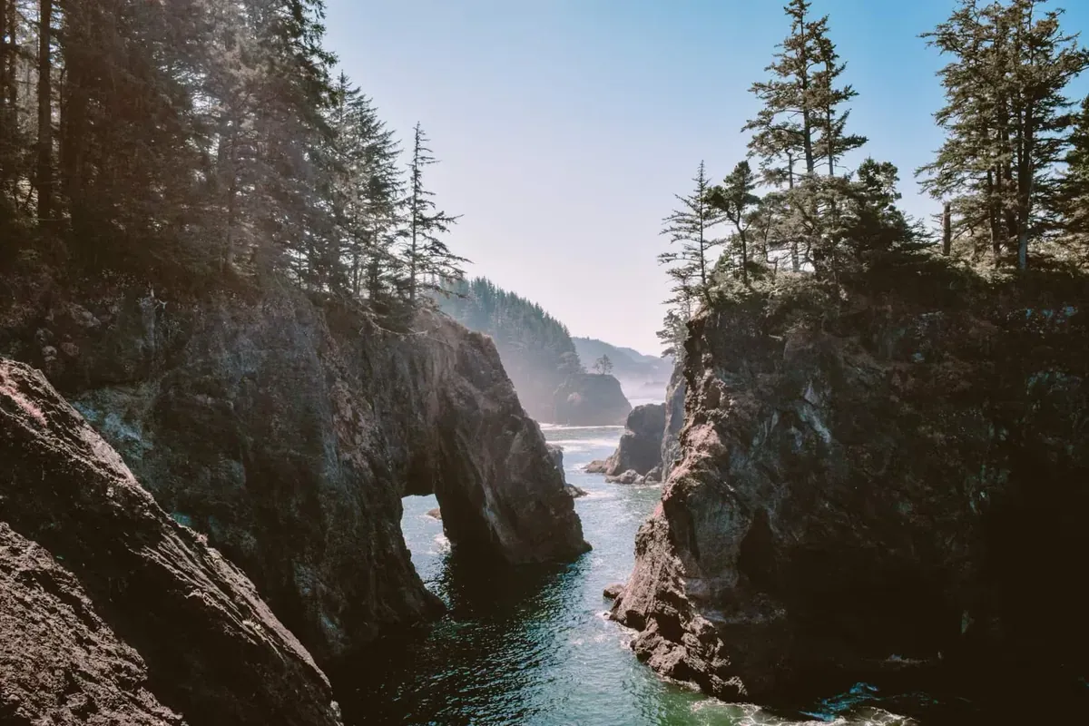 A river canyon in Oregon, USA