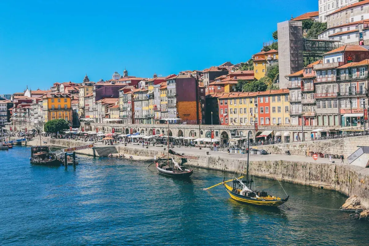 Coastal buildings in Portugal