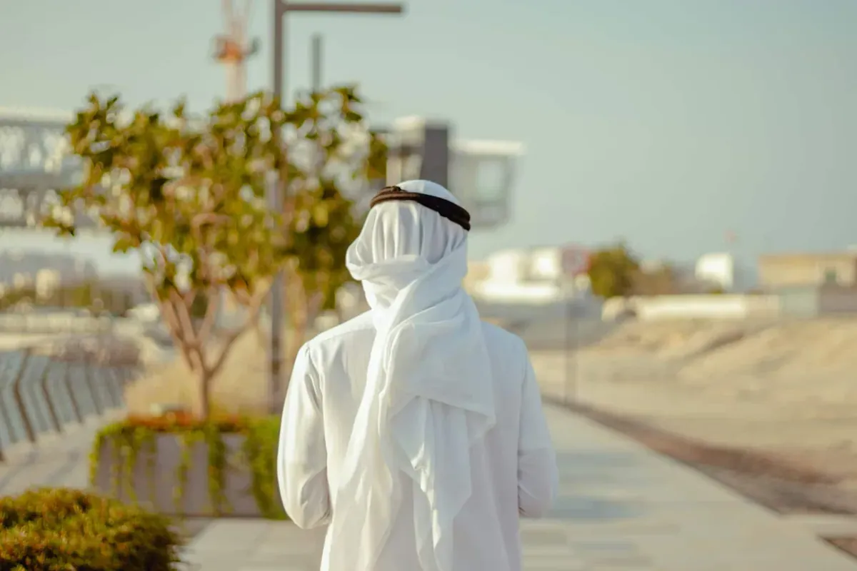 An Emirati walks in the UAE