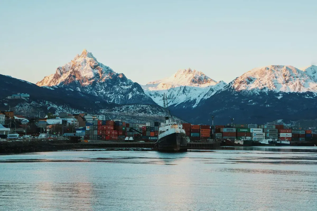 A marina in Ushuaia, Argentina