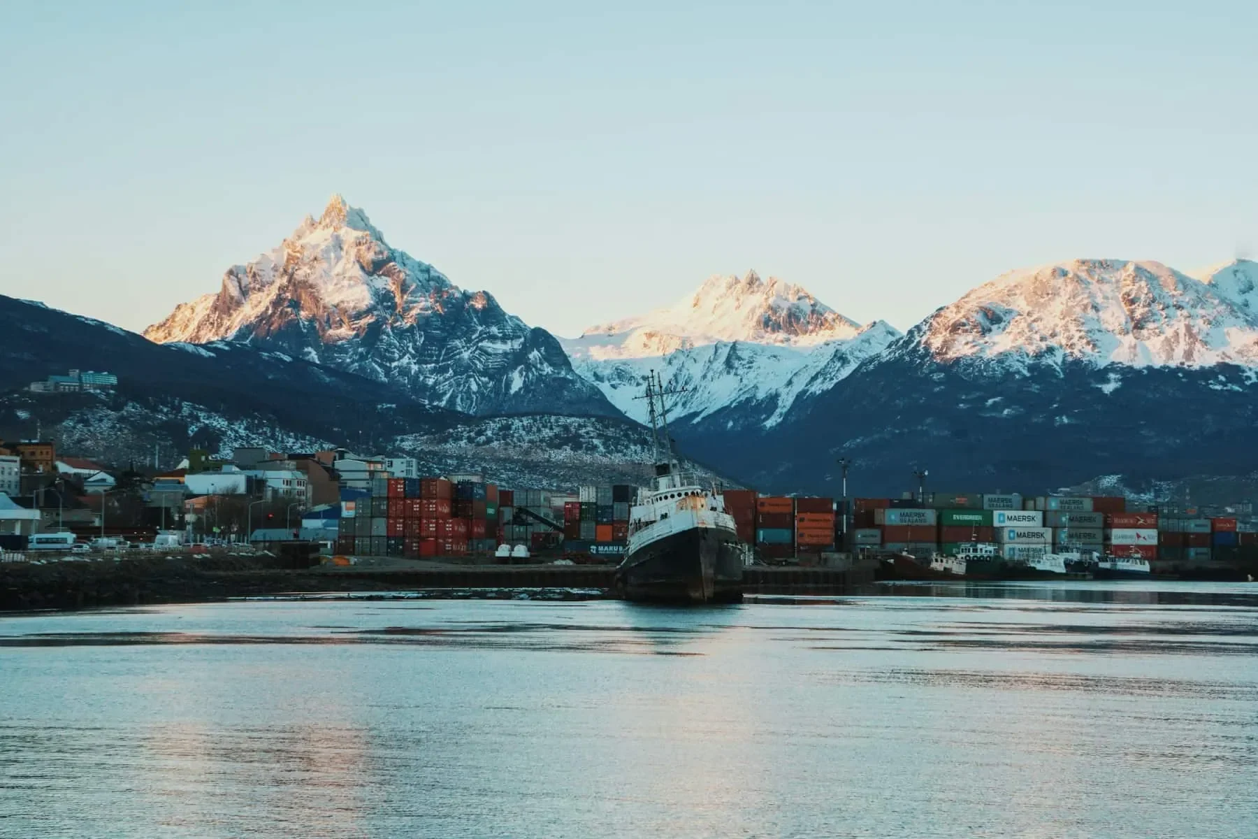 A marina in Ushuaia, Argentina