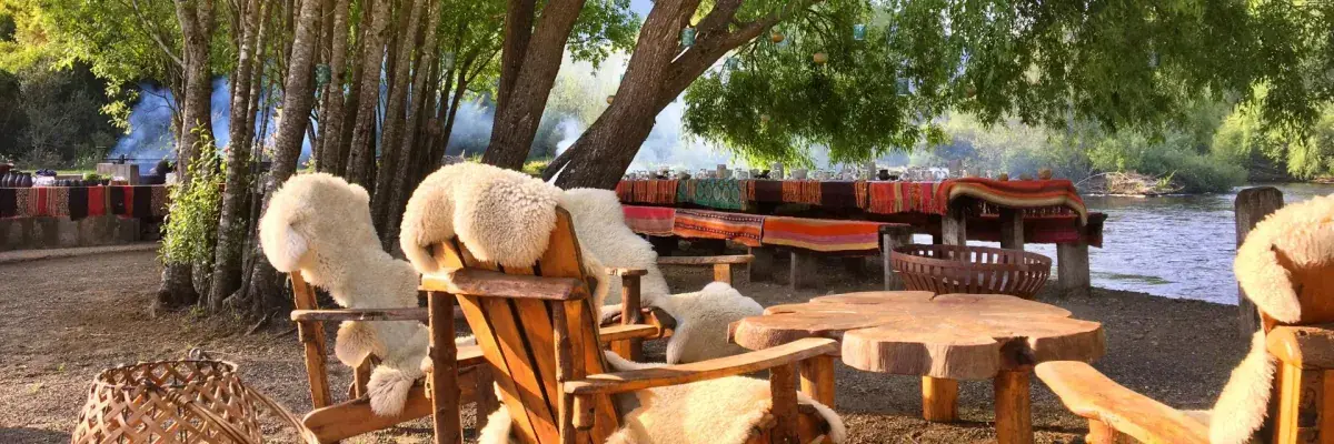 The Beach sitting area at &Beyond Vira Vira lodge